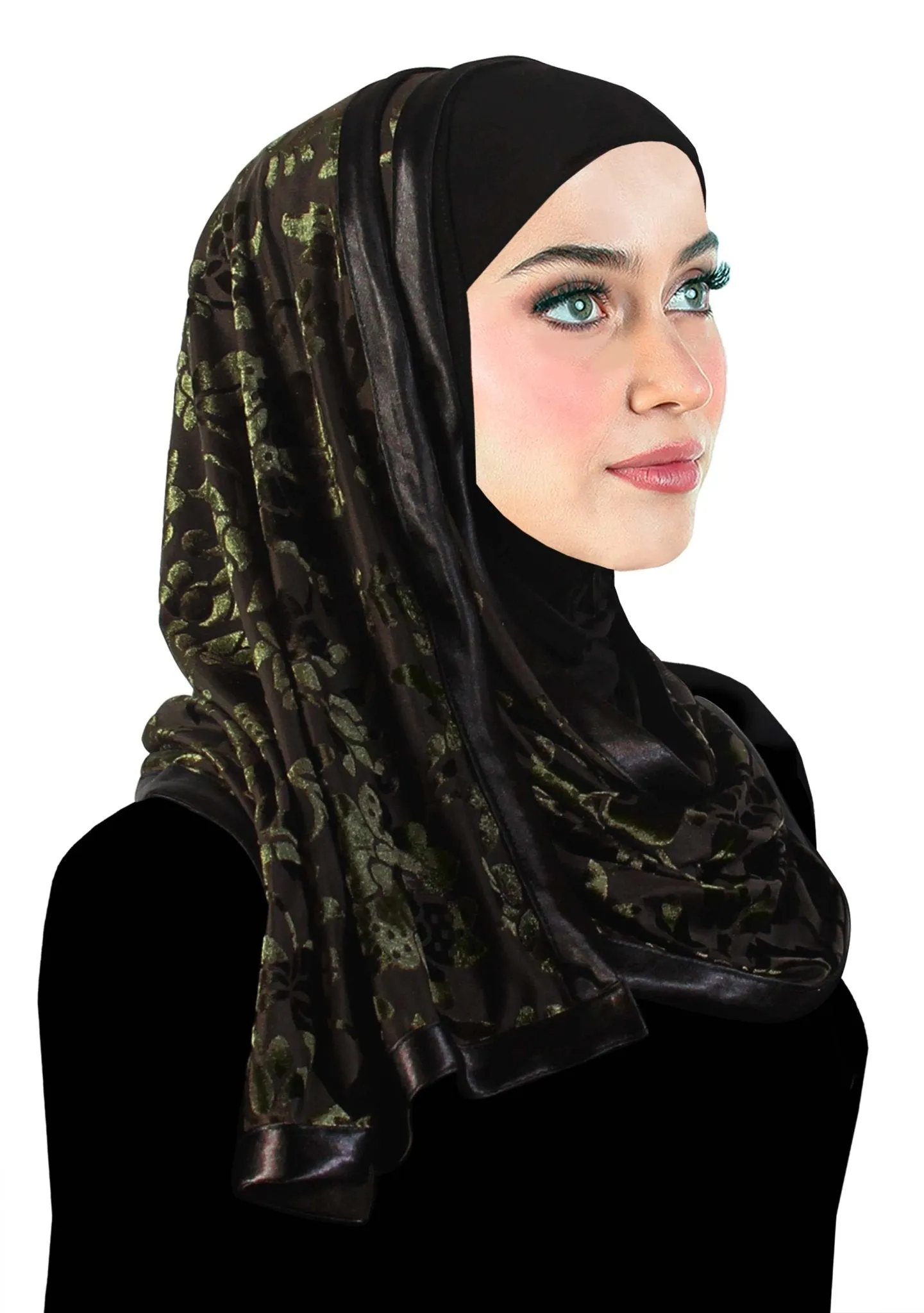 Stylish Mona Kuwaiti Hijabs with Wrap Shawl