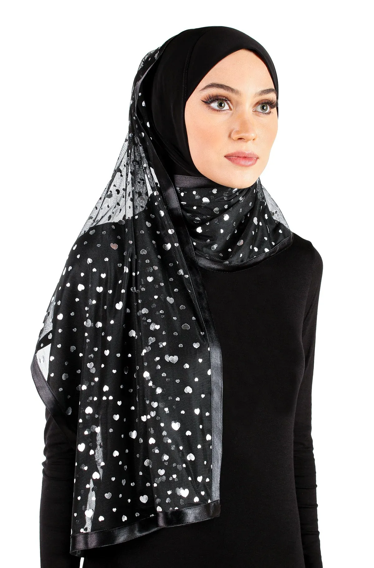 Stylish Mona Kuwaiti Hijabs with Wrap Shawl