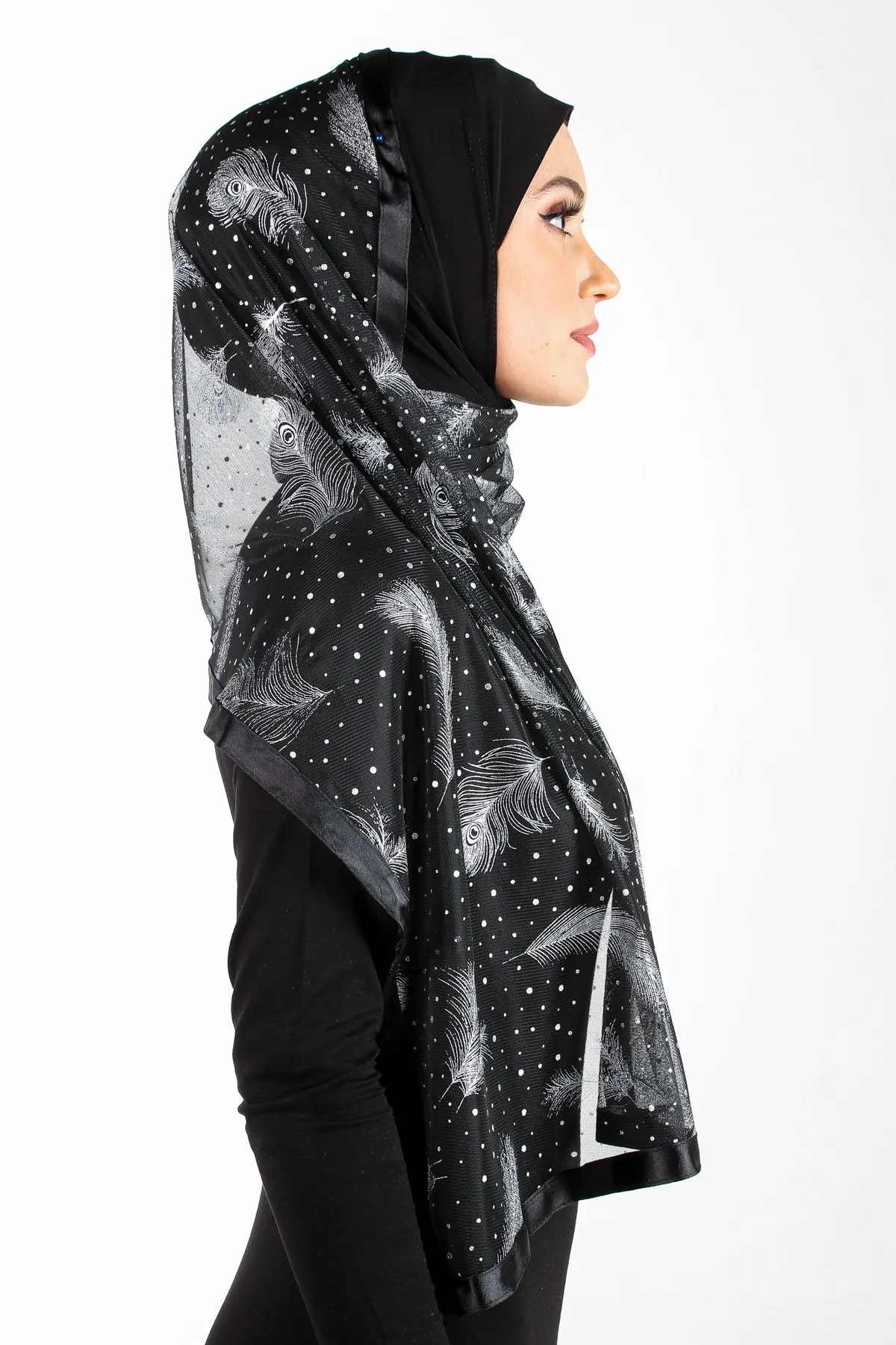 Stylish Mona Kuwaiti Hijabs with Wrap Shawl