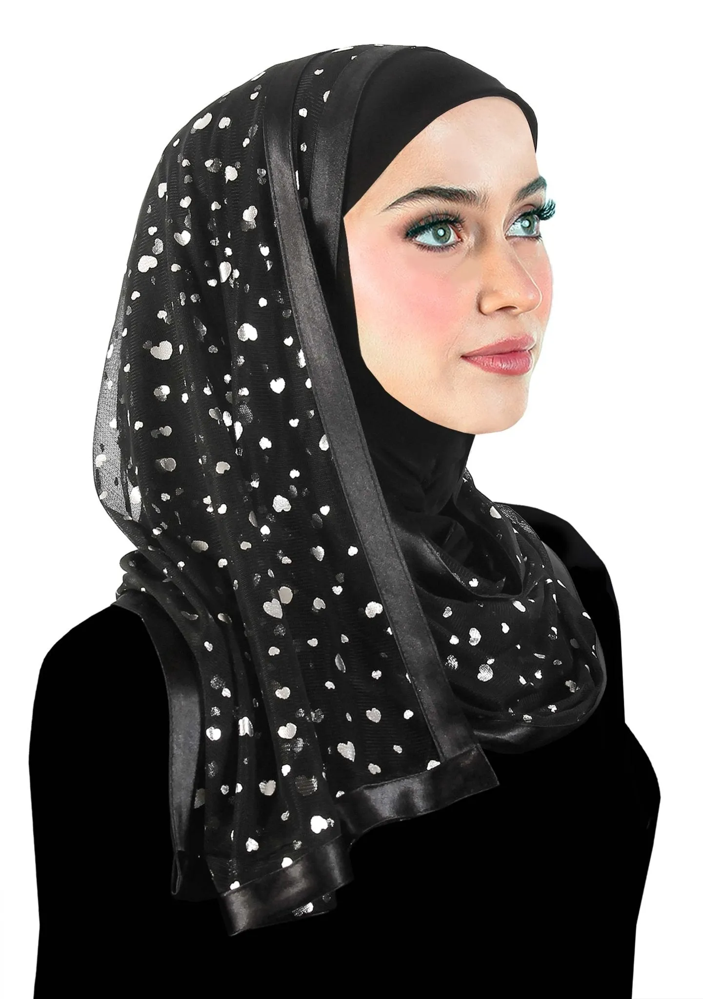 Stylish Mona Kuwaiti Hijabs with Wrap Shawl