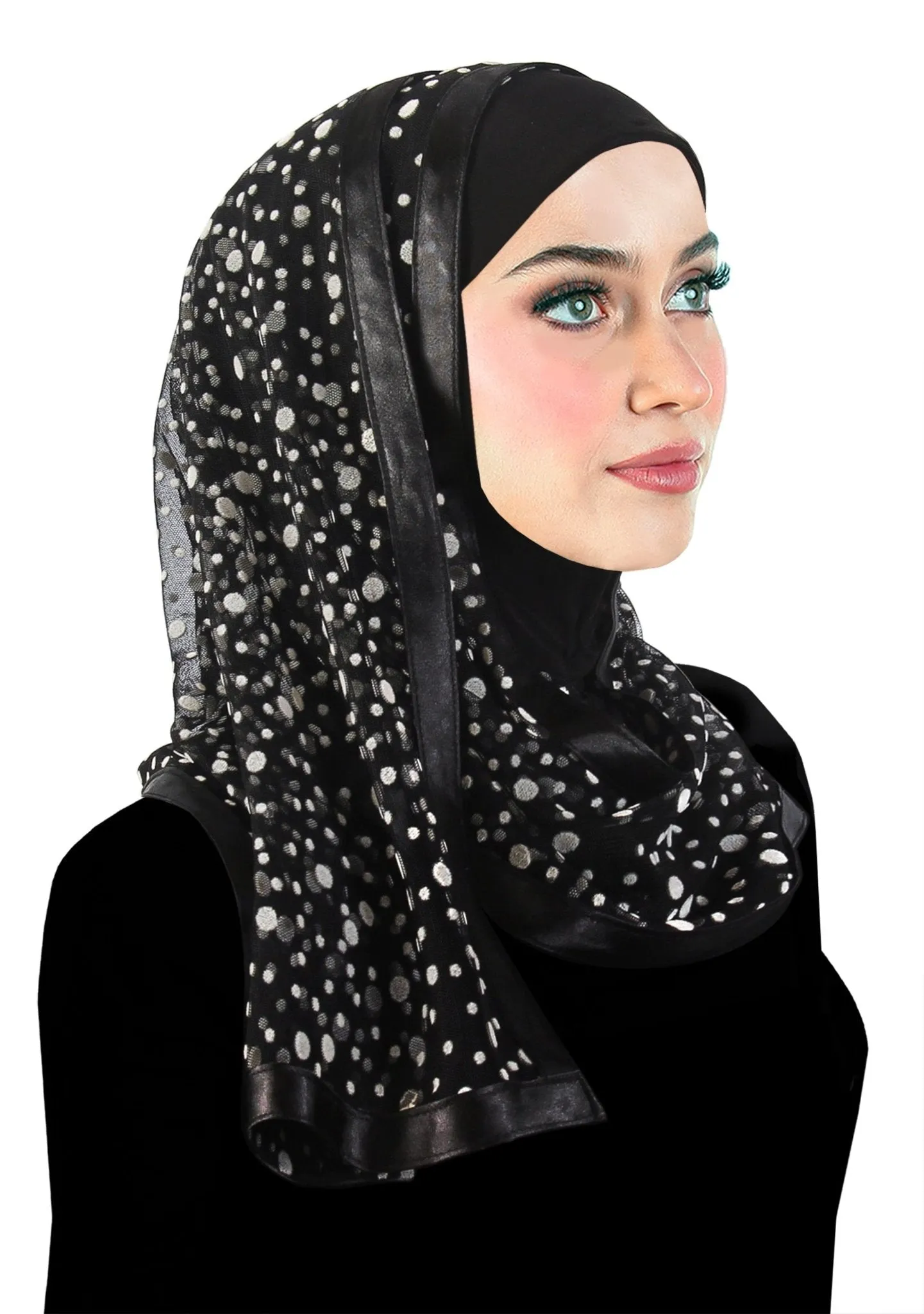 Stylish Mona Kuwaiti Hijabs with Wrap Shawl