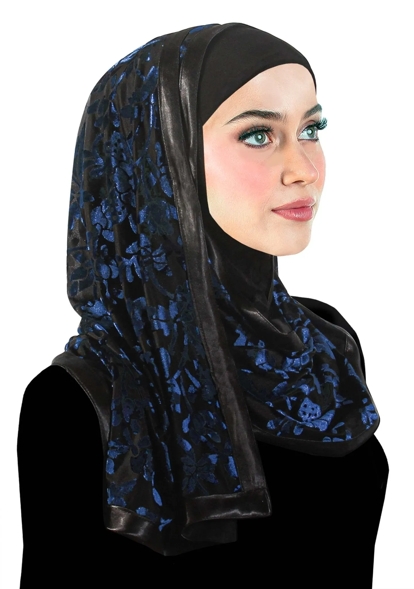 Stylish Mona Kuwaiti Hijabs with Wrap Shawl