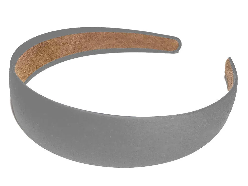 Suede Lined 1 inch Wide Satin Headbands