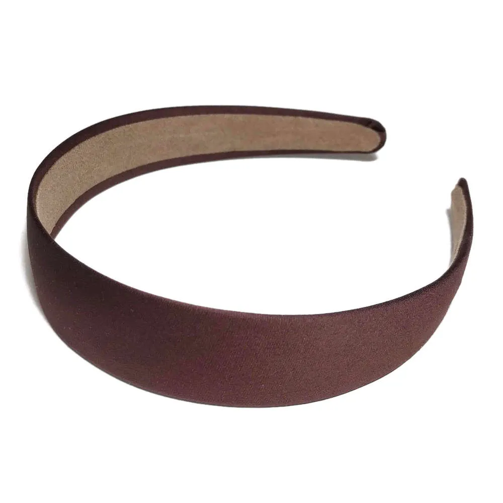 Suede Lined 1 inch Wide Satin Headbands