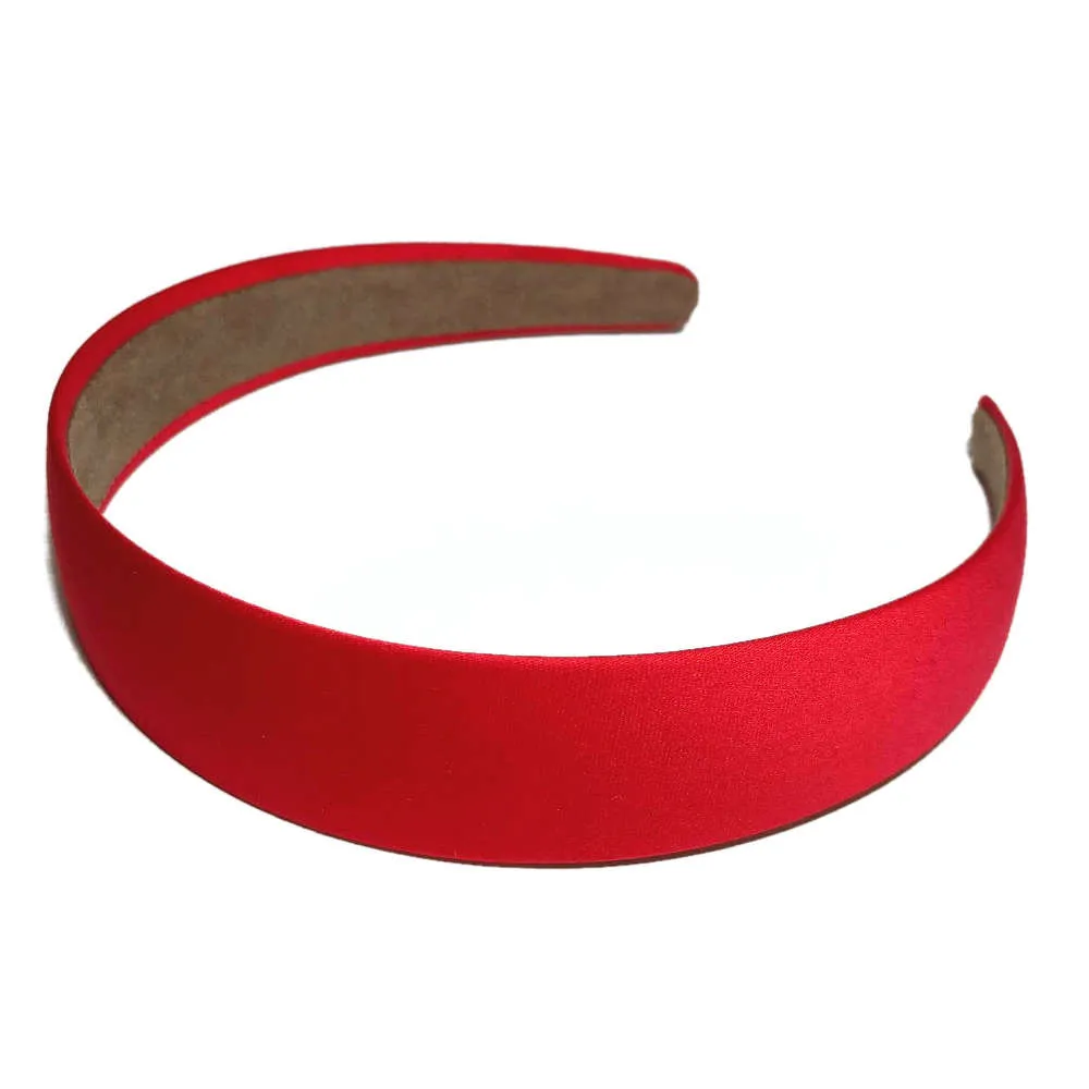 Suede Lined 1 inch Wide Satin Headbands