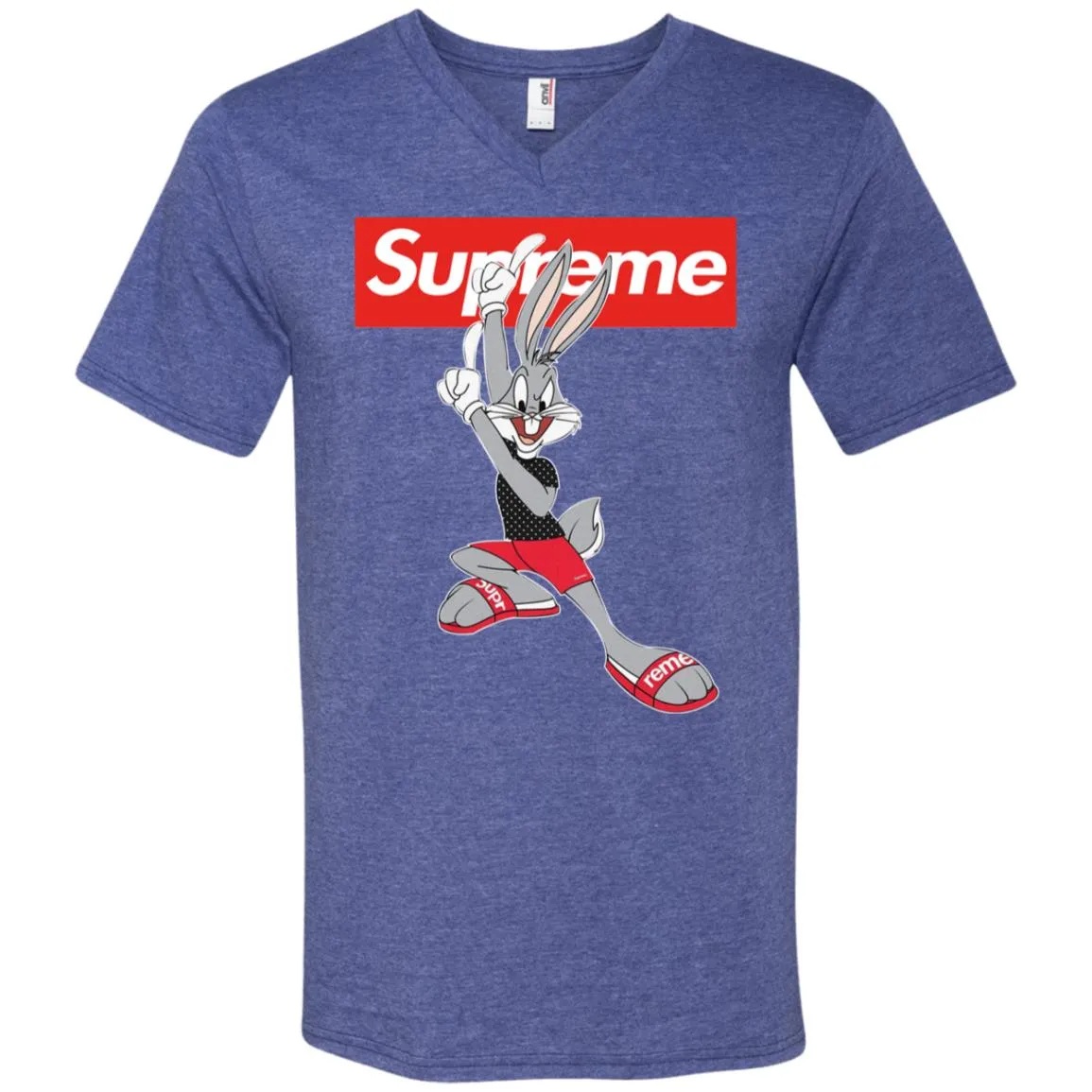 Supreme Rabbit Cute Stylelist T-shirt Men V-Neck T-Shirt