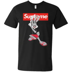 Supreme Rabbit Cute Stylelist T-shirt Men V-Neck T-Shirt