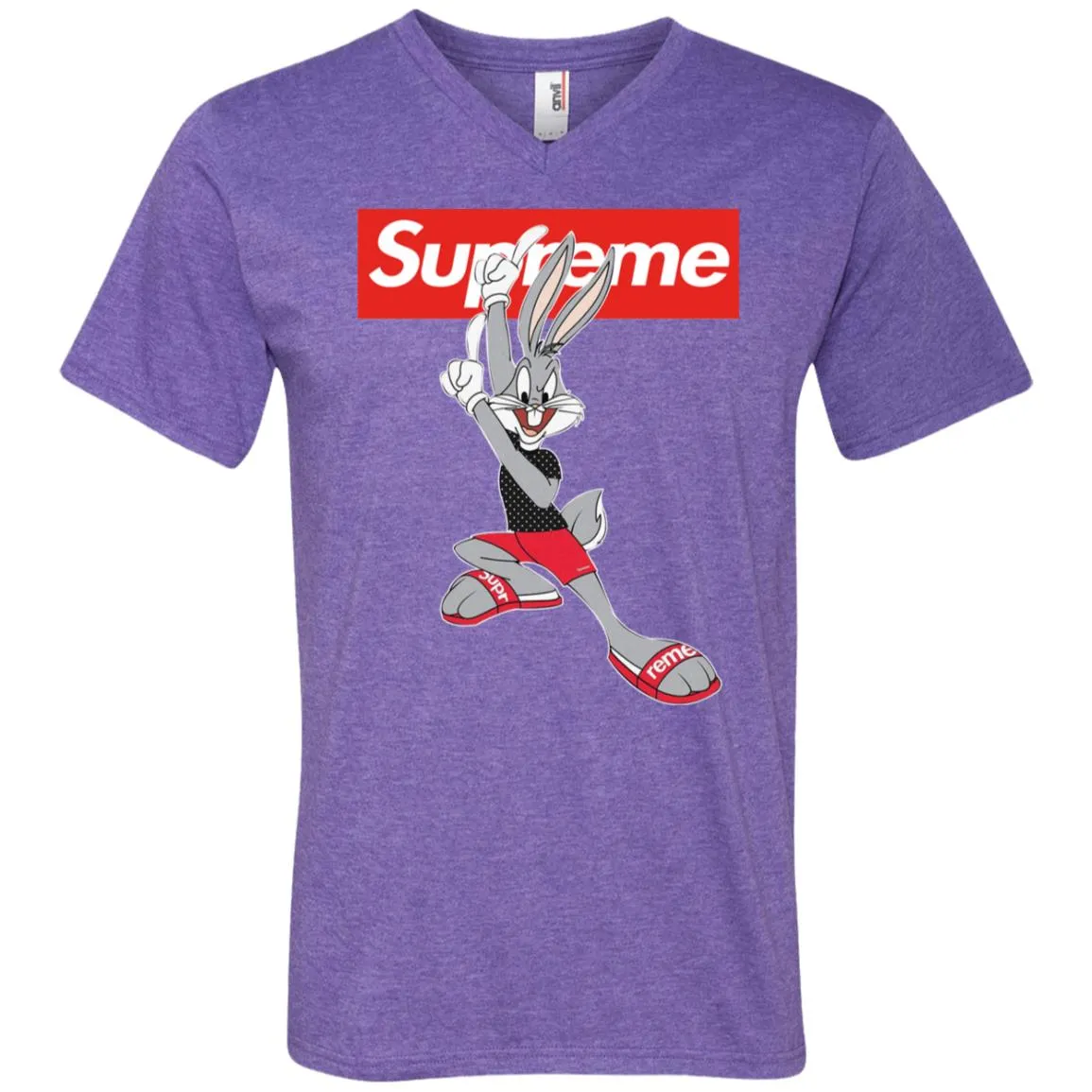 Supreme Rabbit Cute Stylelist T-shirt Men V-Neck T-Shirt