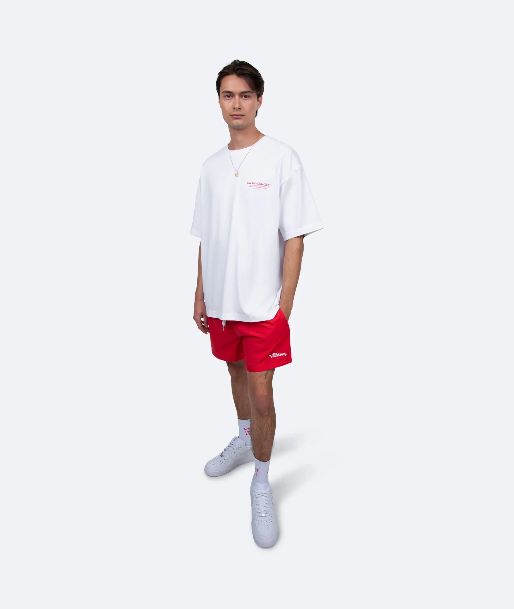 Swim Shorts Monochrome - Red