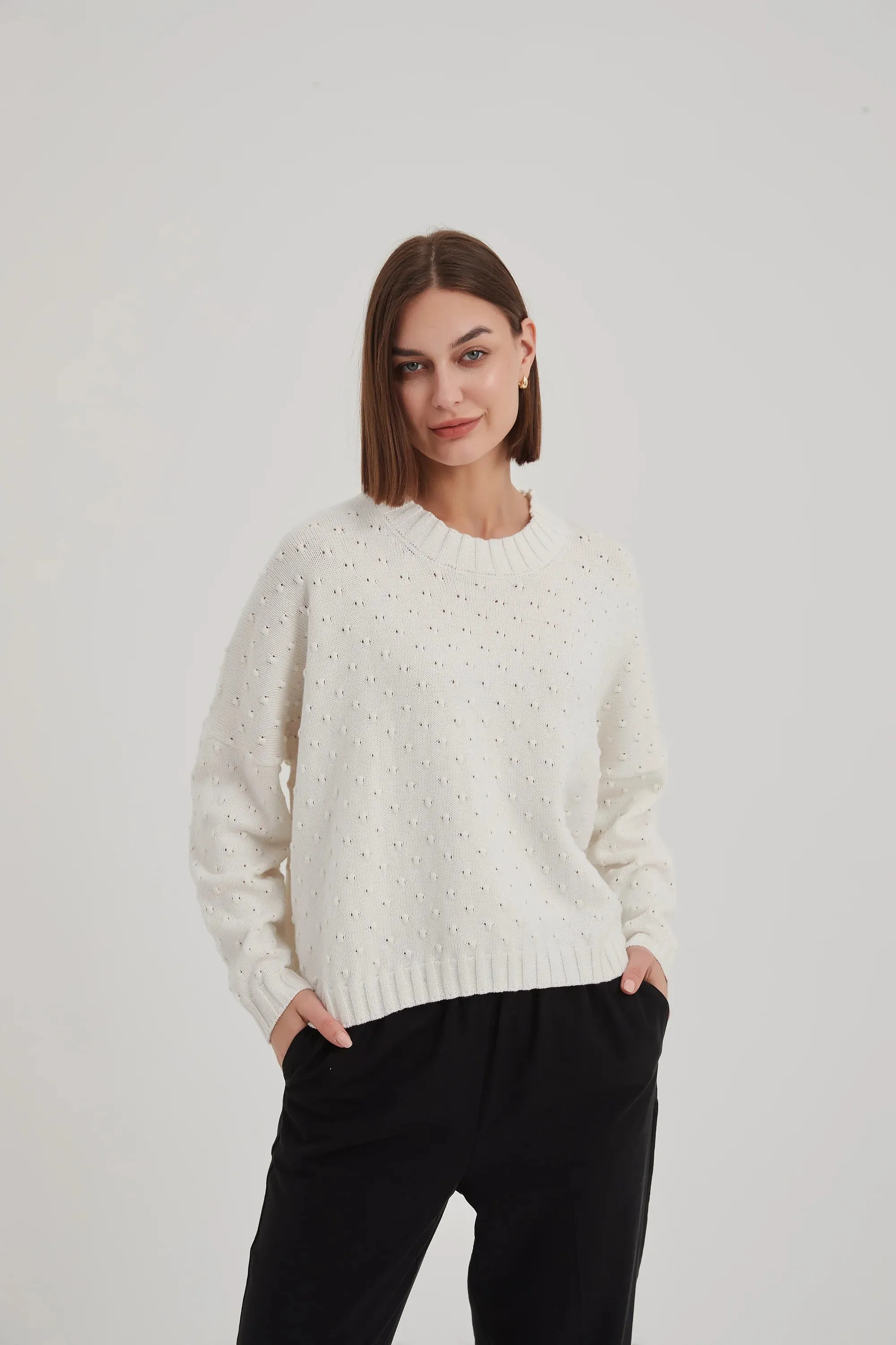 Textured Spot Knit