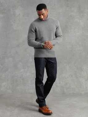 The Cashmere Submariner Rollneck - Cobble Grey