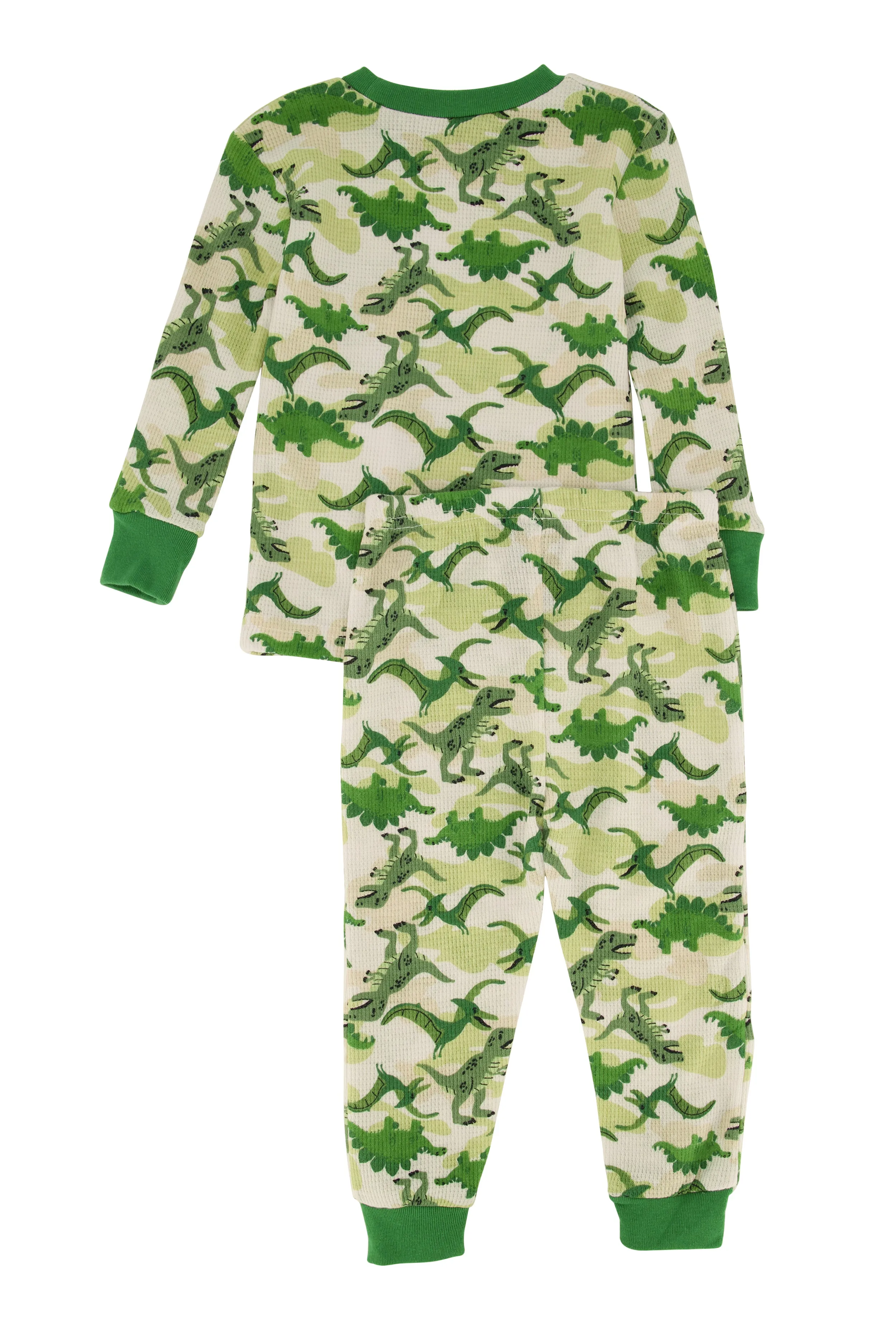 Toddler Boys Graphic Print Thermal Top and Pants Set