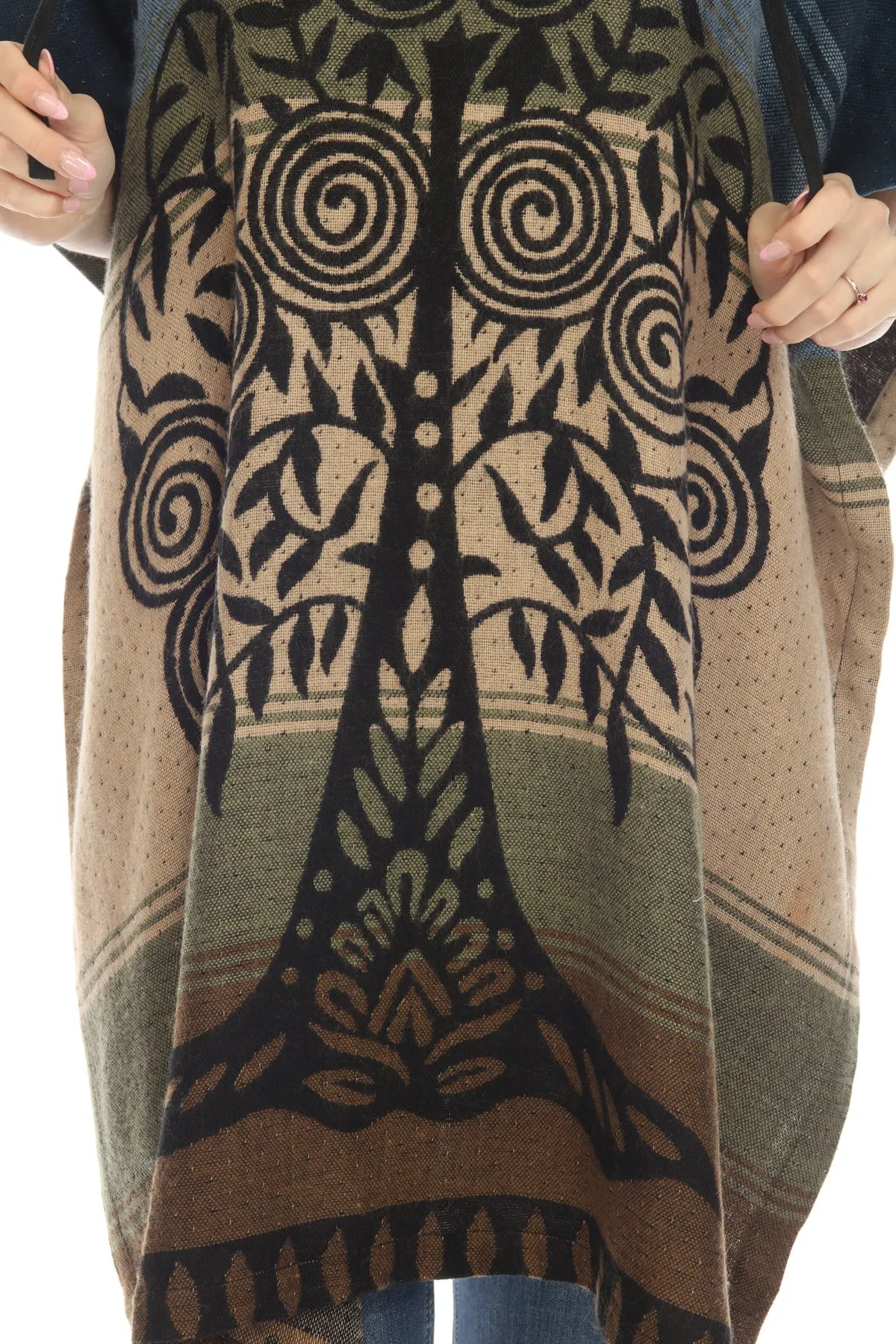 Tree of Life Hoodie Poncho