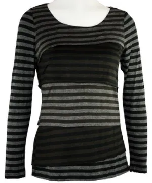 Tribal - Stripe, Top with Scoop Neck on a Rayon & Spandex Body