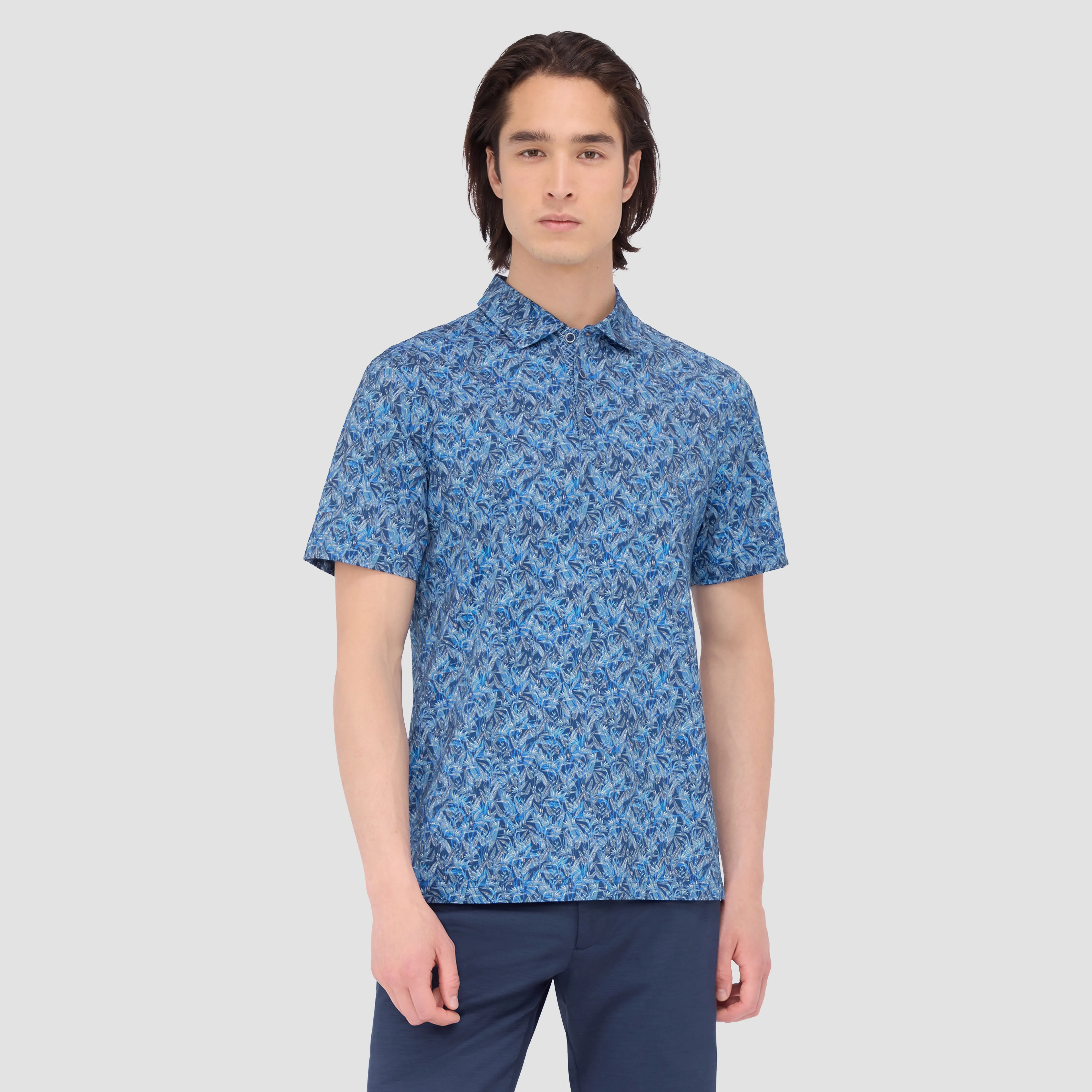 Vincent Double Sided Floral/Mesh OoohCotton Polo