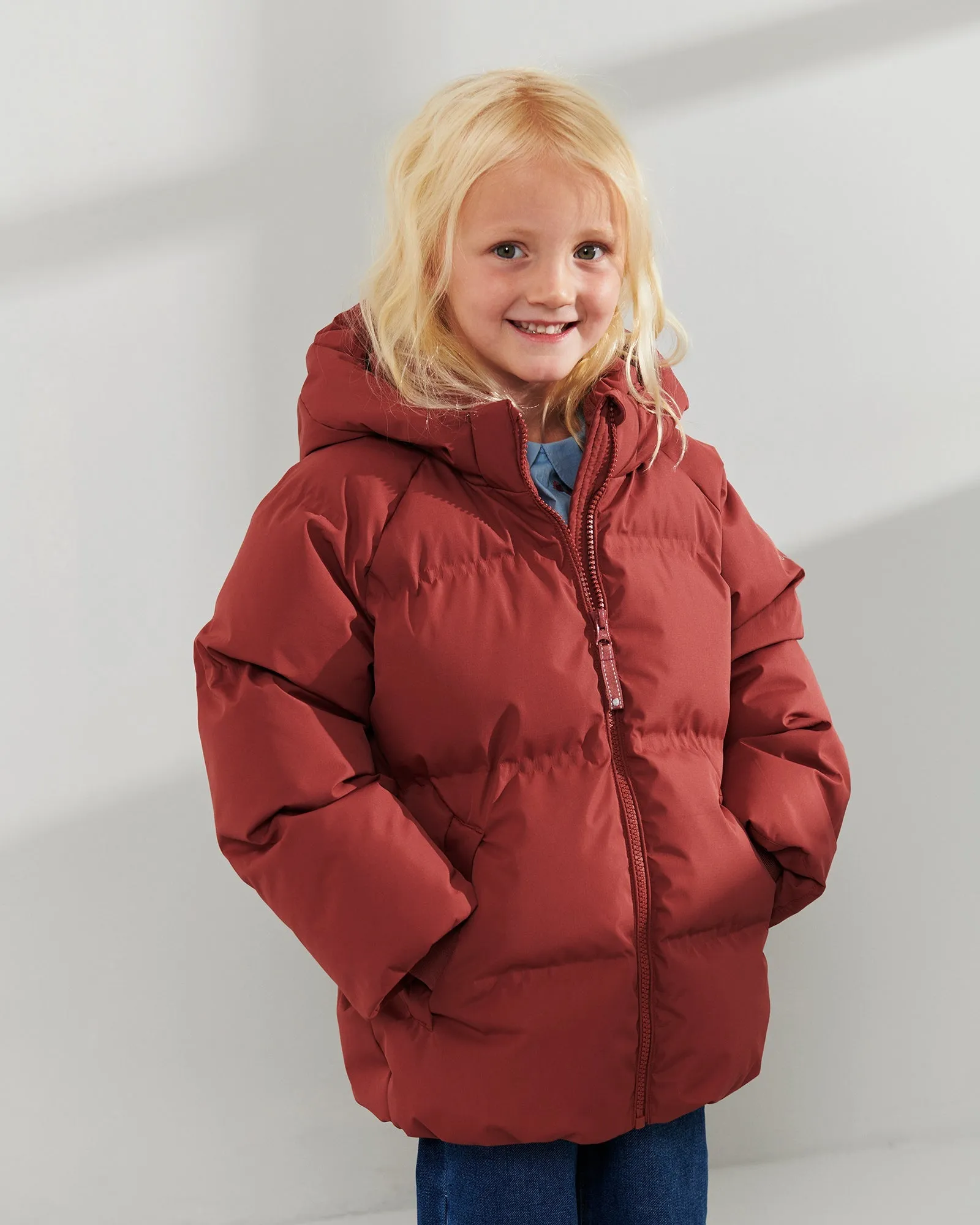 Winter Puffer Jacket - Kids - Dark Rose