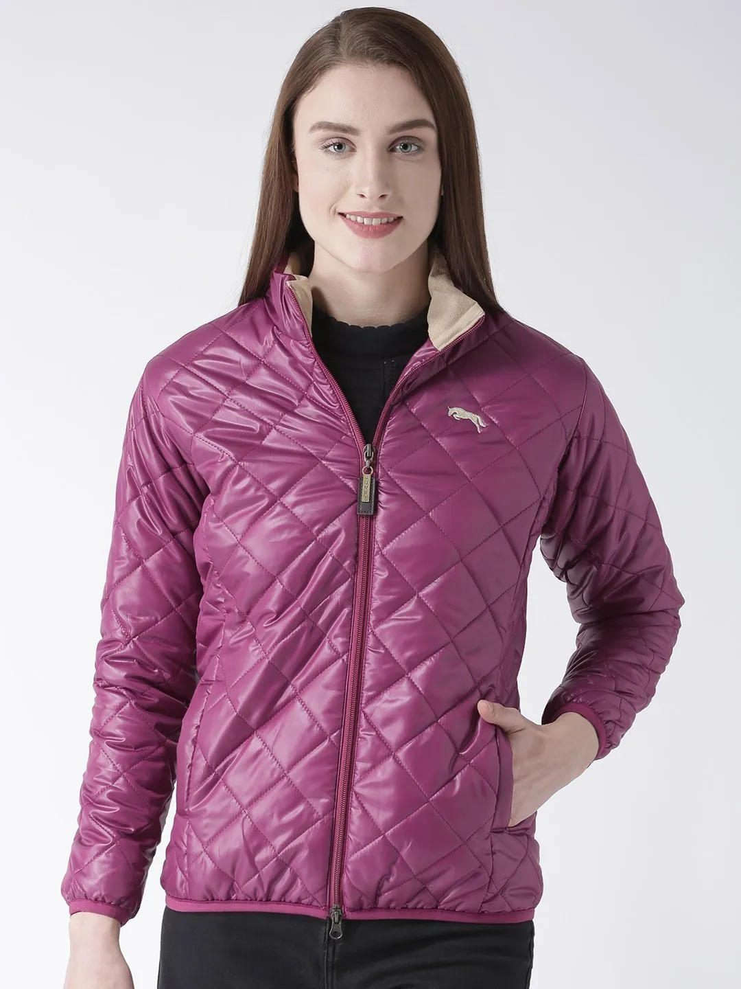 Women Full Sleeves Puffer Jacket