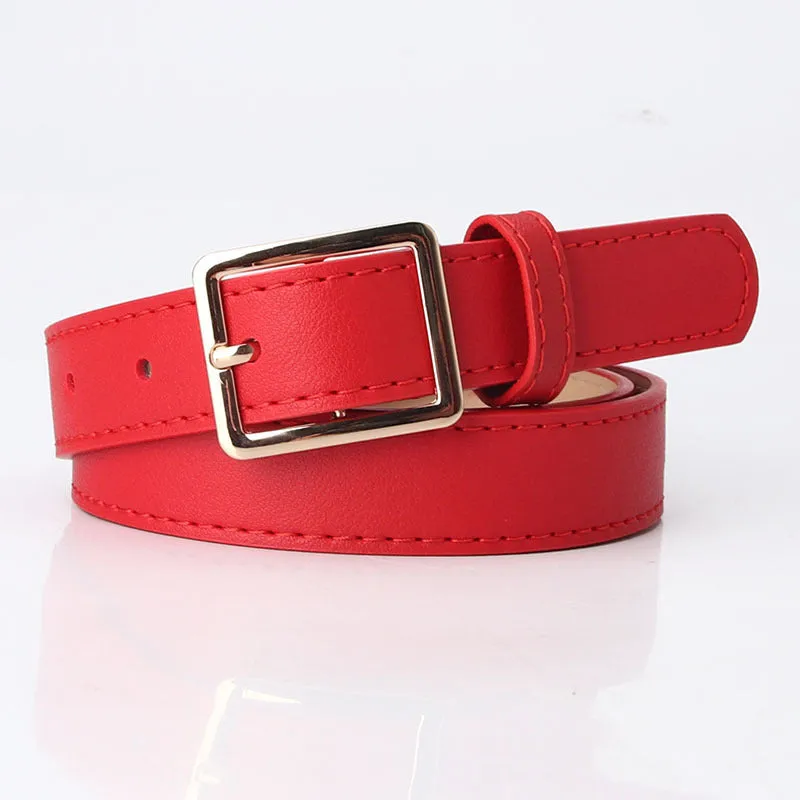 Women's Fashionable All-Matching Match with Coat Sweater Decoration Belt Jeans Pant Belt Women's