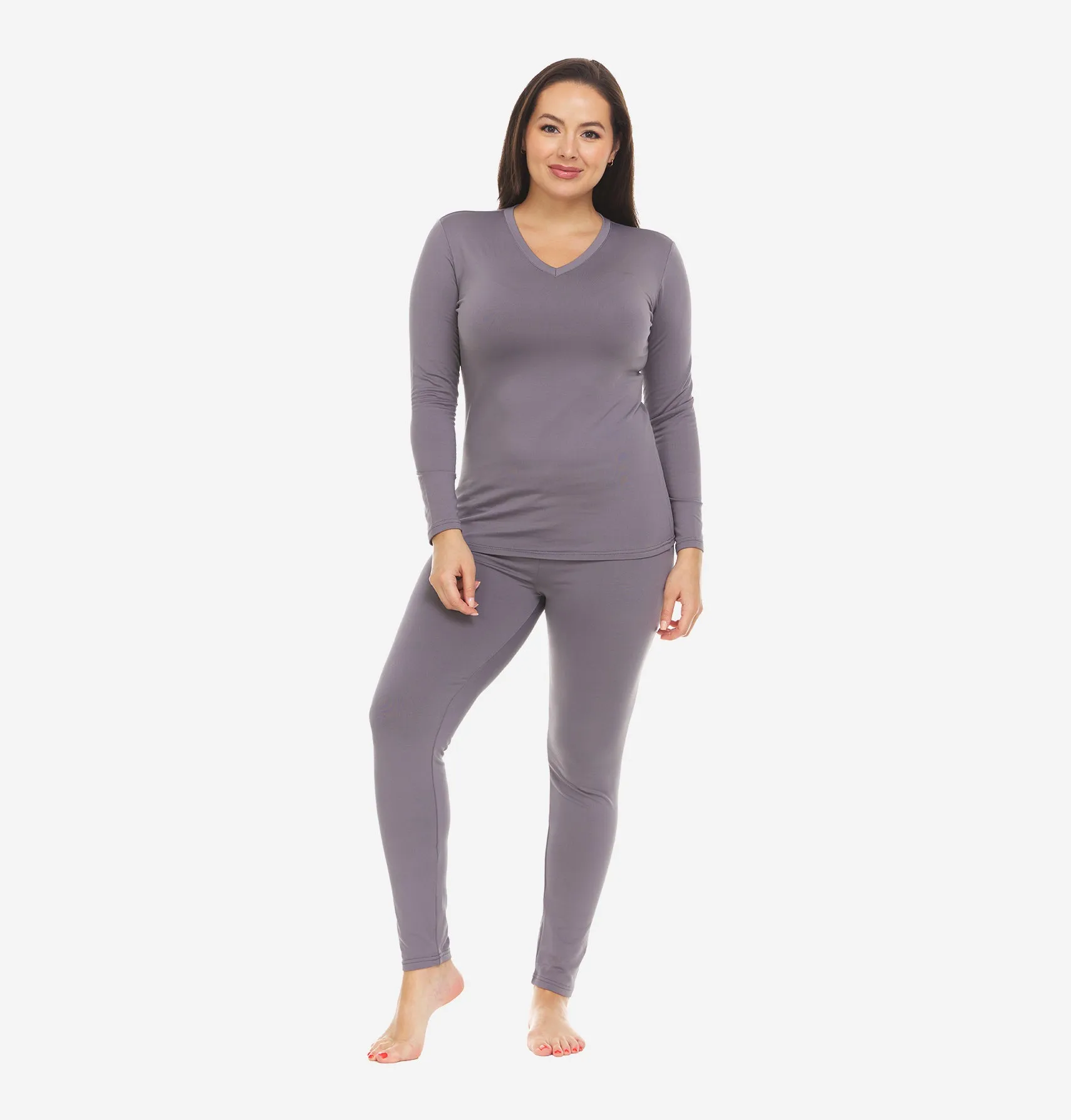 Women's V-Neck Thermal Set