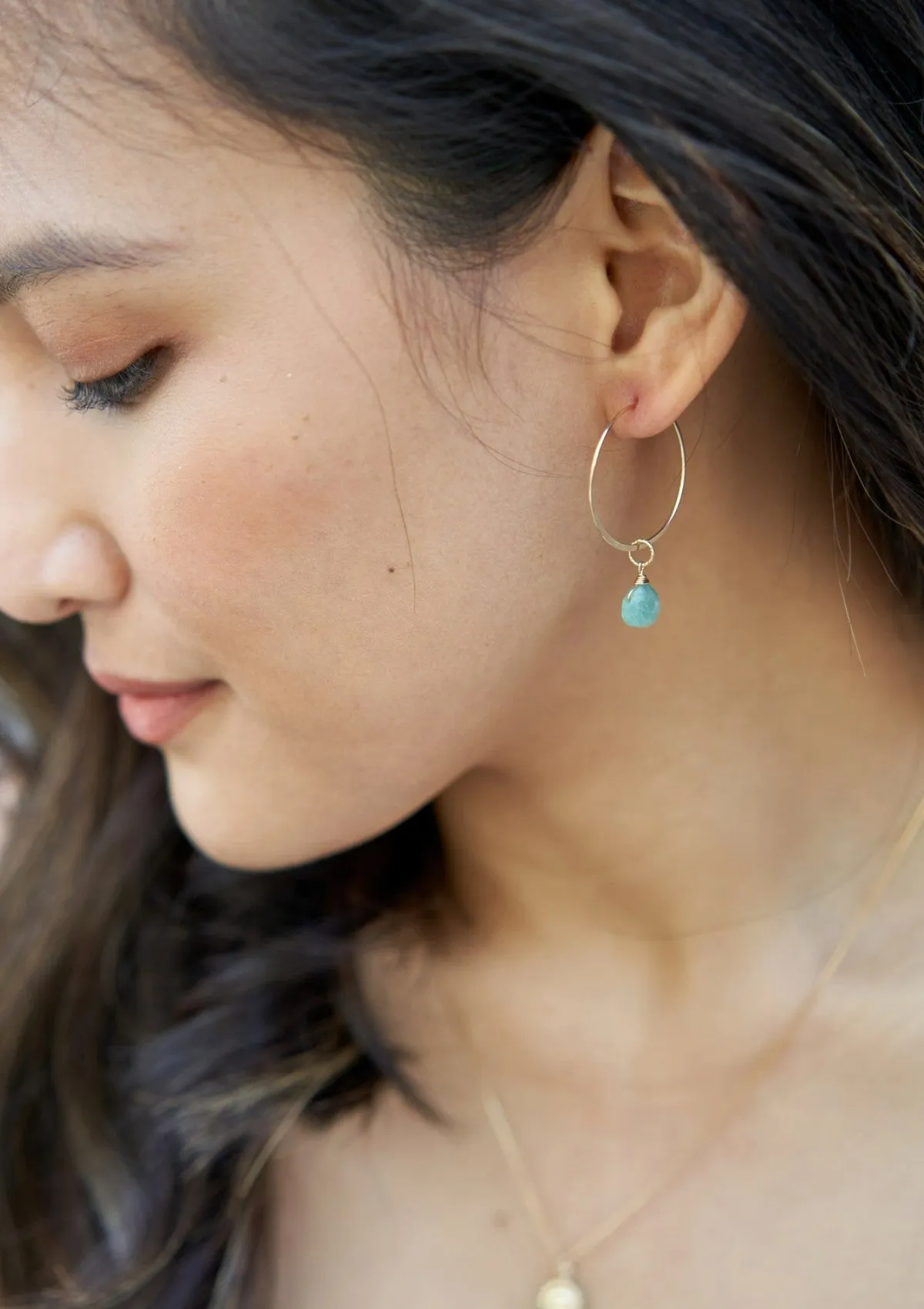 Your Own Gem Hoop Earrings